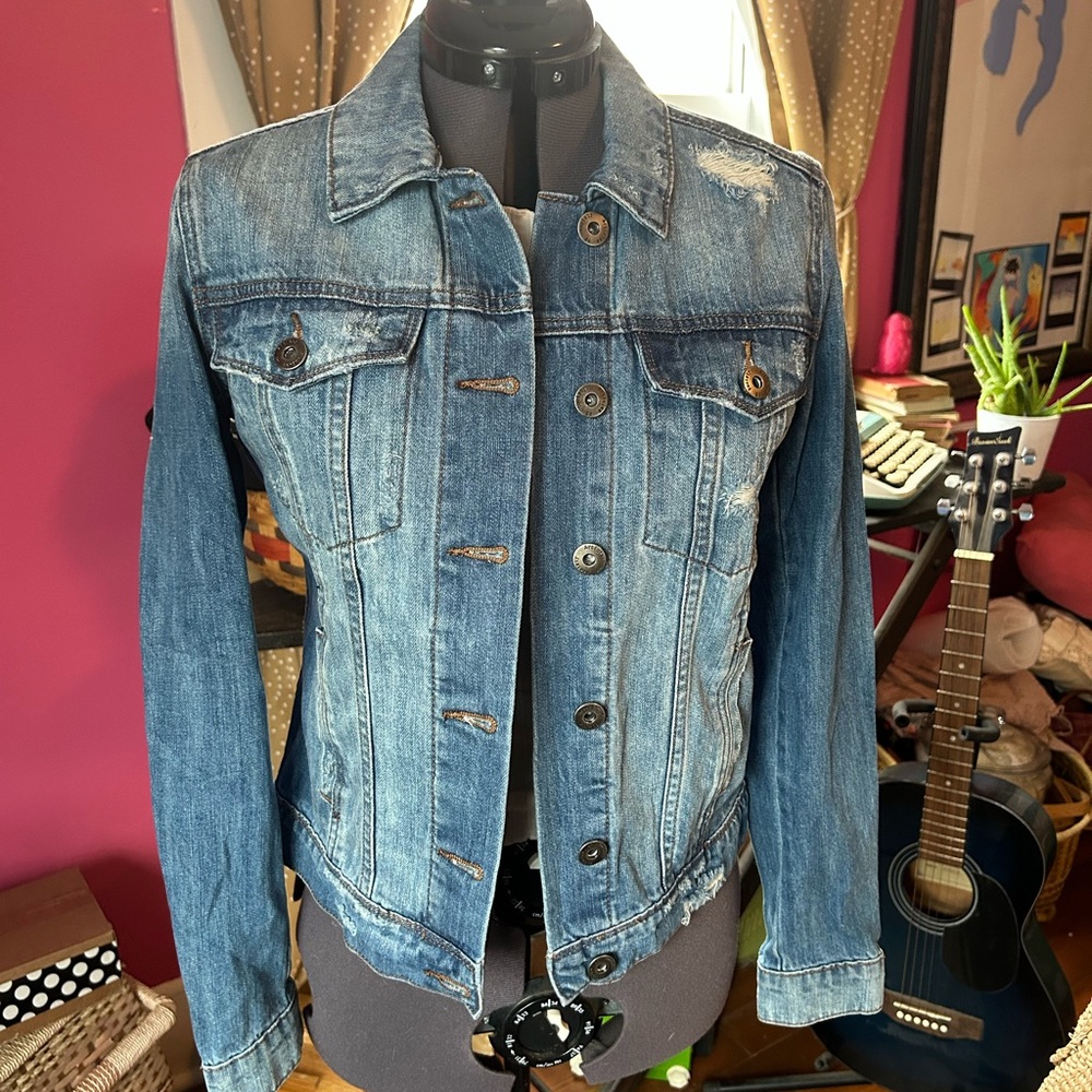 Articles Of Society Distressed Blue Denim Jacket